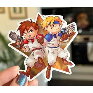 Gunstar Heroes Metallic Detail Vinyl Sticker