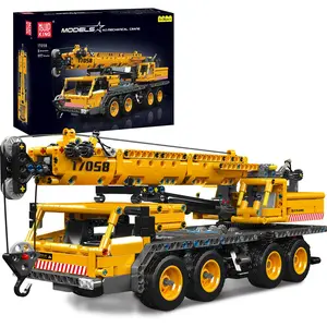 Mould King 17058 City Mobile Crane Truck Toy Building Set, Construction Vehicle Model Blocks Kit for Adults, Toys Gifts for Kids Children, Playset for Boys and Girls Ages 8+, fathersdaygifts (997 Pieces)
