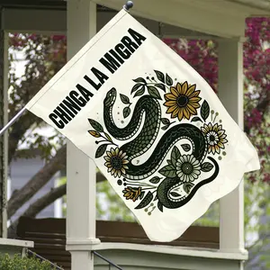 Immigrant Rights Flag Chinga La Migra FDT Garden Flag Abolish ICE Resist Flag Brown Pride Yard Sign