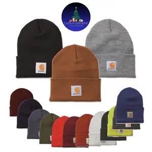 Beanie Knit Cuffed Unisex Variety Of Colors One Size Stylish Plain Machine Washable Hat