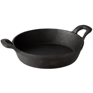 Valor 25 oz. Pre-Seasoned Mini Cast Iron Round Casserole Dish - 12/Case, Cookware Sets, Mini Cast Iron, Casserole Dish, Oven Dish, Durable