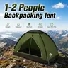 Night Cat Modified Dome Tent - 1-2 Person, 2.2x1.2m Polyester, 2kg Lightweight Portable, Bug-Safe Mesh, Hand-Safe Setup, Storm-Ready PU3000mm Waterproof, Stable Pole Design, Weather Resistant, Tent Canopy, Camping Gear, Portable Outdoor Equipment