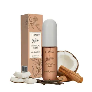 TIANSLO Vanillal Skin Eau de Parfum - Warm Amber Vanilla & Coconut Scent, Unisex Long Lasting Gourmand Fragrance, 50ml/1.7oz Floral Long-Lasting Perfume women's Nomadic Midnight Woodsy paul sweet Eau De Parfume