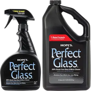 Car Windshield Cleaner Glass Spray & Refill Kit, 32 Fl Oz Spray Bottle, 67.6 Fl Oz Refill for Automotive Window Films & Solar Protection, Cars Accessories