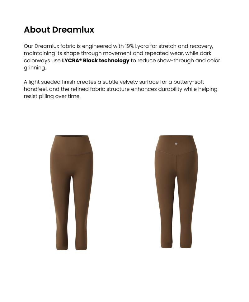 Colorfulkoala Dreamlux No Front Seam Capri Leggings for Women 21" Inseam, High Waisted Yoga Pants