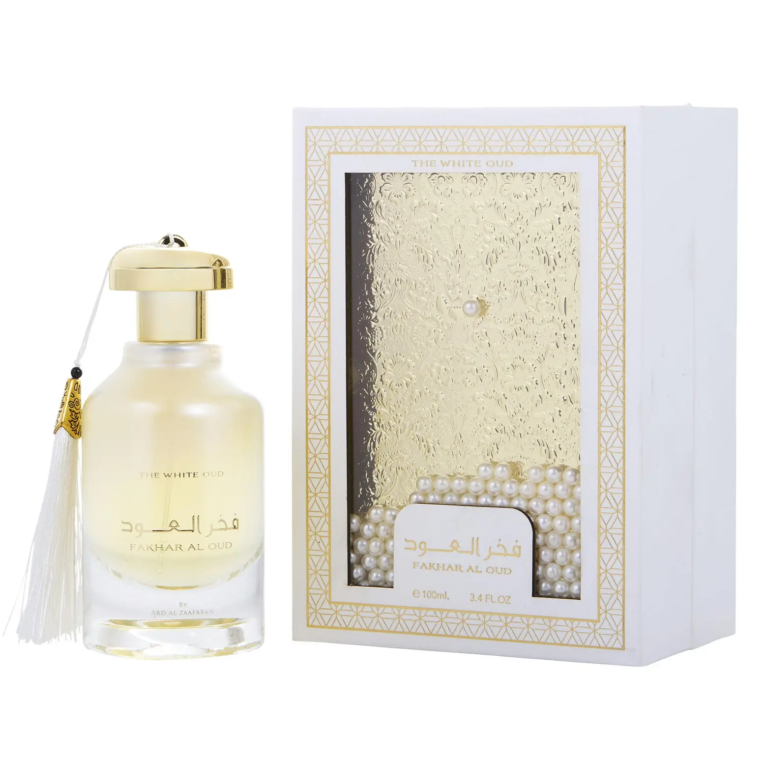Ard Al Zaafaran Fakhar Al Oud The White Oud for Unisex Eau De Parfum Spray, 3.4 Ounce