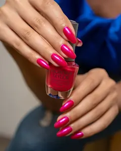 Morgan Taylor All Dolled Up - Electric Pink Pearl, Professional Lacquer, Vibrant, Chip-Resistant, Fast-Drying, Long-Lasting, High-Shine, Perfect for Manicures & Pedicure, 15mL.