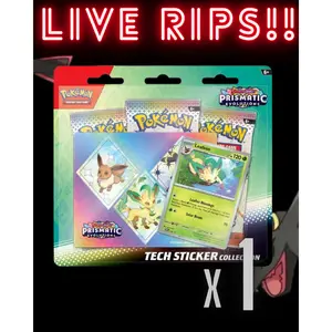 Prismatic Evolutions Tech Sticker Collection- Leafeon