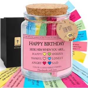 Birthday Gifts for Women, Happy Birthday  for Mom Grandma  Sister  Teacher Coworker, Bday  for Woman Her, Scripture Presents,  Verse Jar, Christian Gifts