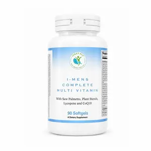 IFastFit Men's Complete Multivitamin Dietary Supplement - 90 Softgels with Saw Palmetto, Plant Sterols, Lycopene, CoQ10 - Gluten Free, Natural - Supports Healthcare, Nutrition, Brain Health