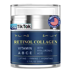 Retinol Face Neck Cream Collagen Firming Moisturizer for Wrinkles Anti-Aging Day  Night Cream for Women Men 1.7 fl oz