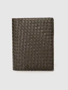 Woven Leather Folio Cover | Large