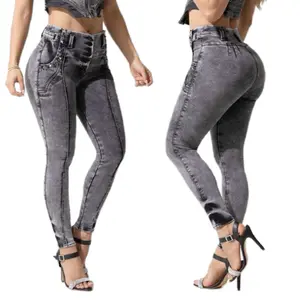 W64-276 Buttlifting Colombian Jeans Fashion Fit Womenswear