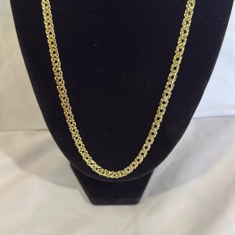 Cadena de oro laminado chapado en 14k