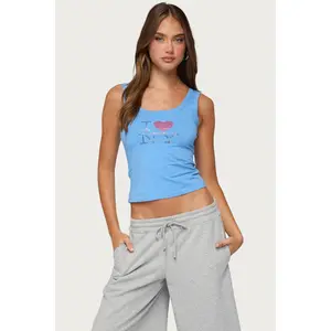 I Heart NY Rhinestone Tank Top