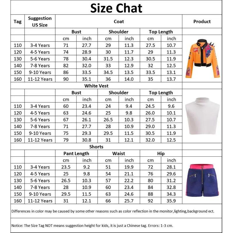 【Christmas gifts】K-Pop Rumi Girls' Costume Set, Halloween Role Play, Character-Based Crop Top, All Seasons Fitted Kint Fabric, Moderate Thickness