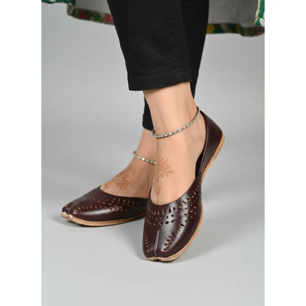 Women Khussa with Cutwork Leather