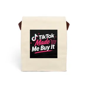 TikTok Made Me Buy It Canvas Lunch Bag Tik Tok Viral Lunch Bag