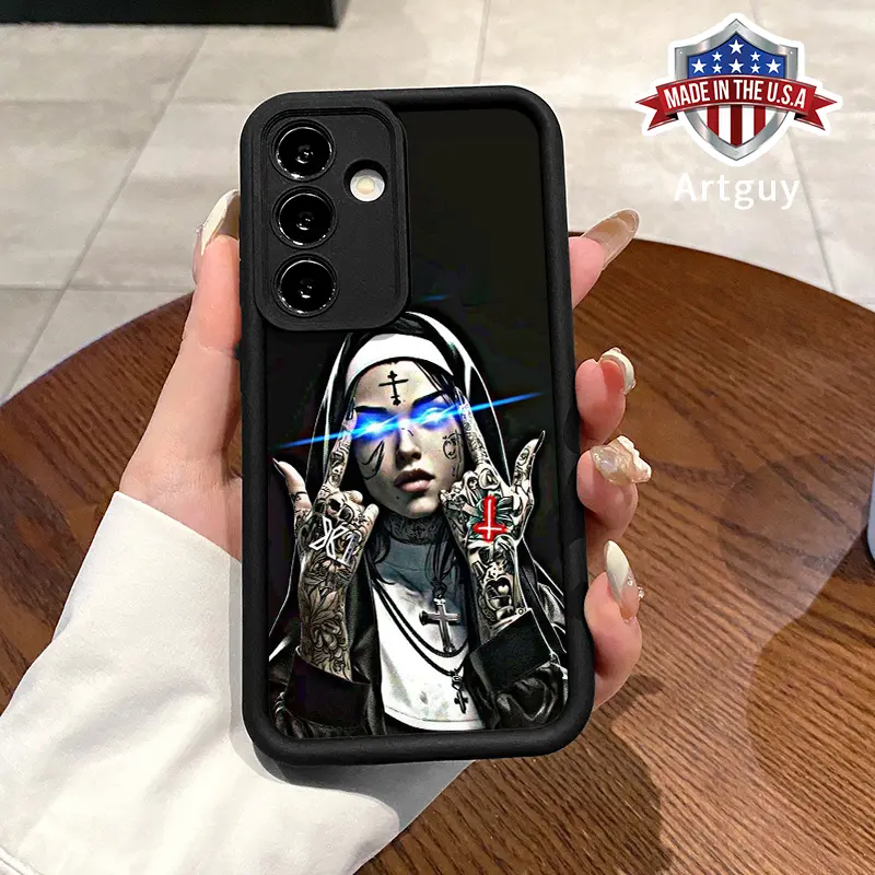 Case for Samsung S24 ultra plus S25 S23 S22 Ultra Plus Weird Nun Aesthetics Advanced fashion gift Pocket-Friendly Shockproof Silicone Protective Softcase