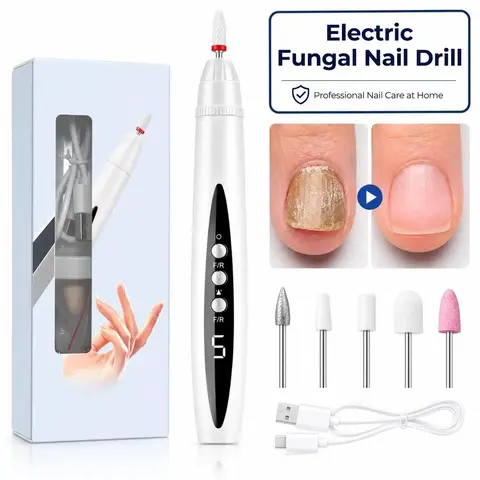 Electric Nail Drill for Thick Nails, Cordless Efiles for fungal Nails Lightweight Nail Care Tool for nail repair