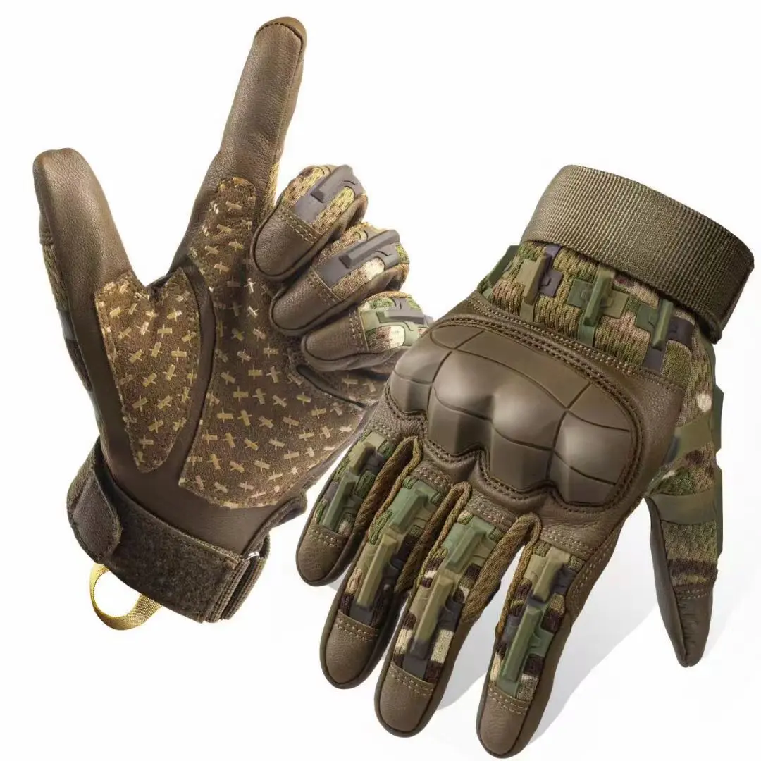 Tactical gloves five-finger touch screen outdoor sun protection non-slip motorcycle locomotive impact-resistant combat gloves