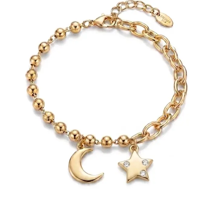 Luna and Star Charm Bracelet