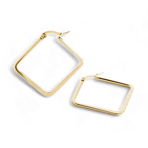 Geometric Girl Boss Hoop Earrings