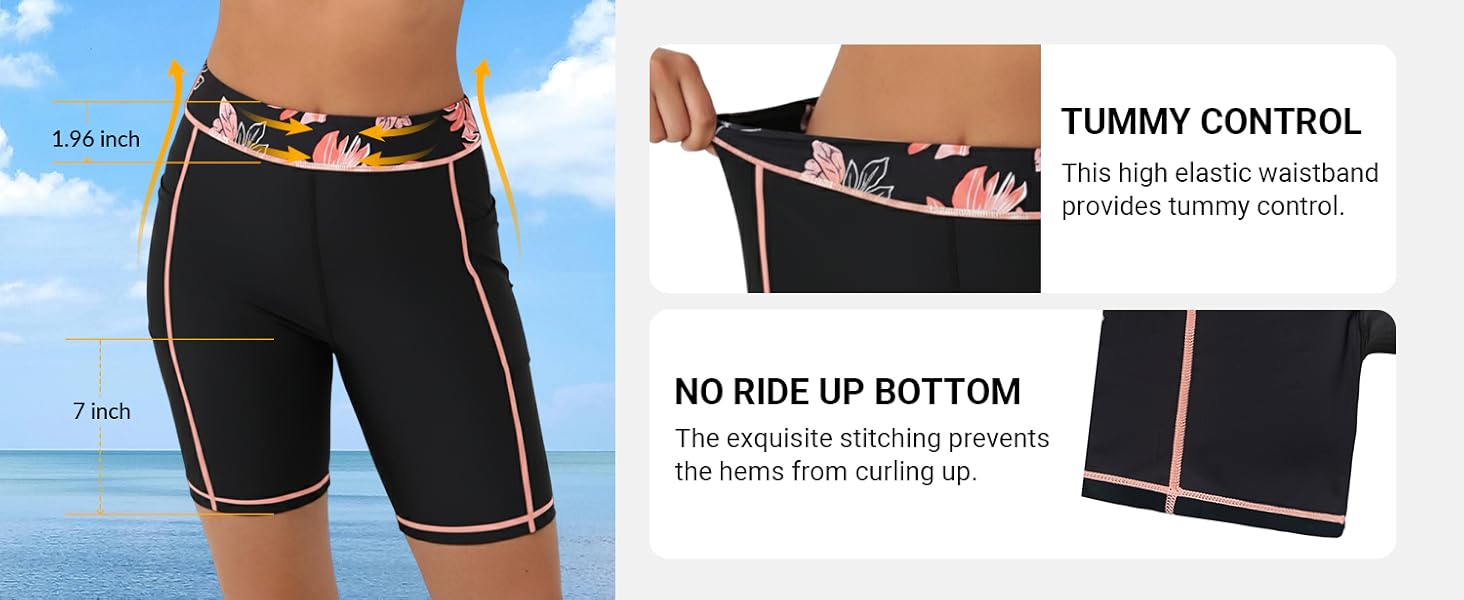 Daci Women Three Piece Rash Guard - Long Sleeve Zip up Swim Shirt Sports Bra Modest Swimsuit with Shorts