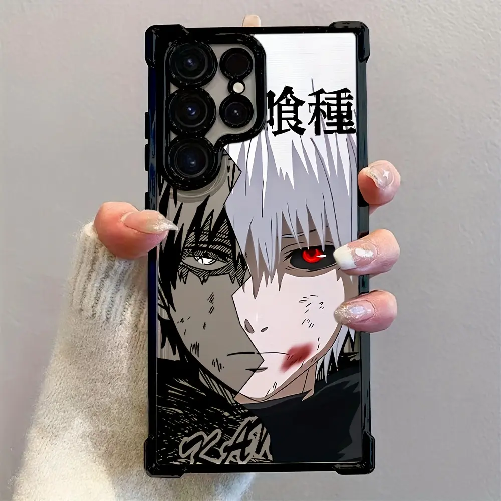 New Trendy Anime Tokyo Ghoul Phone Case Compatible with for samsung for Galaxy S25 S24 S23 S22 S21 FE Ultra Plus 4G 5G, Shockproof Transparent Soft Back Cover Protective Personalized Casing. - New Trendy Anime Tokyo Ghoul Phone Case Compatible with for samsung for Galaxy S25 S24 S23 S22 S21 FE Ultra Plus 4G 5G, Shockproof Transparent Soft Back Cover Protective Personalized Casing. -