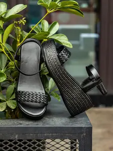 Women's Summer Wedge Sandals with Thick Rubber Sole, Waterproof Peep Toe Design, Casual PU Leather High Platform Shoes for Comfort