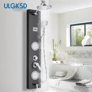 Rainfall Shower Panel Faucet SPA Body Massage Jet Faucet System With Handshower Shower Panel Column Tub Spout Bathroom Mixer Tap
