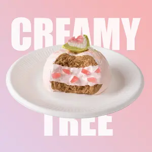 Creamy Tree Fig Cream Puff Squishy Toy