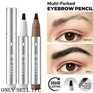 Multi-prong Brow Pen Natural Hair-Like Definition For Various Makeup Styles Beginner Friendly