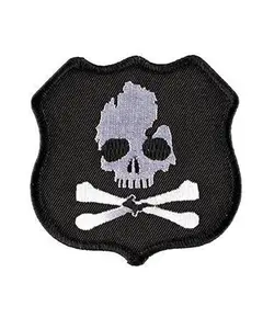 Hand Embroidered Michigan The Great Lakes State Skull & Bones Highway Pirate Patch, Sewing & Embroidery Supply