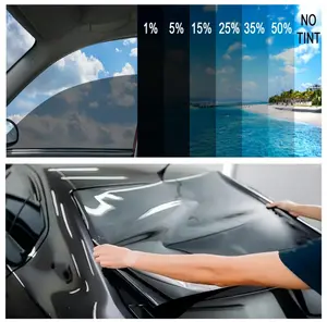 Solar Film Anti-UV Sticker for Car Windows,Improve Privacy,Easy to Install,1.64Ft*9.84Ft Sun Shade Film,Window Tint,for All Vehicles,Skylights and Building Glass