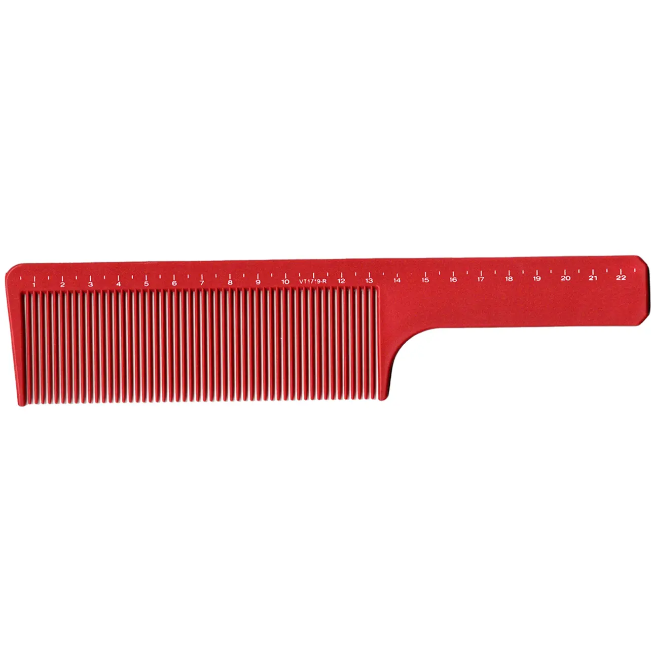 Vincent Ceramic Flat Top Comb Red 9" #VT1719-R Vincent Ceramic Flat Top Comb Red 9" #VT1719-R