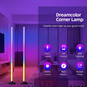 Floor Lamp, floor lights for living room, 16 Million Colors, 68+Dynamic Scenes, Music Sync, Bedroom, Gaming Room & Book Reading Light, Halloween Christmas Decoration, Holiday gifts