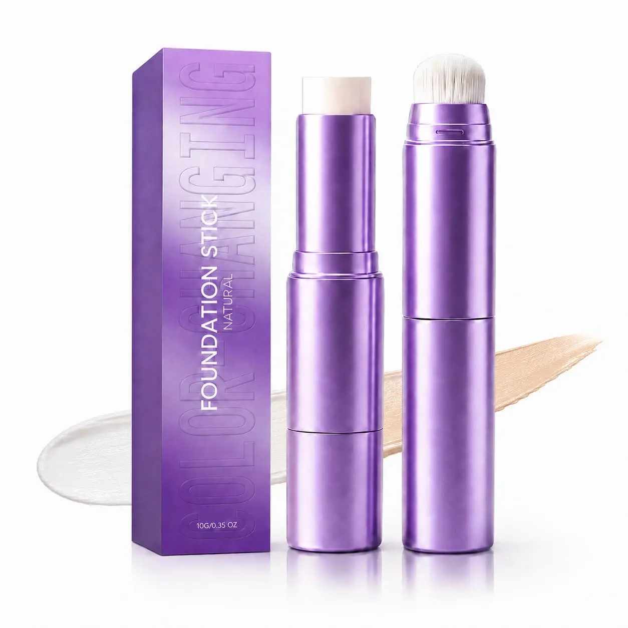 2-in-1 Color Changing Foundation Stick with Brush