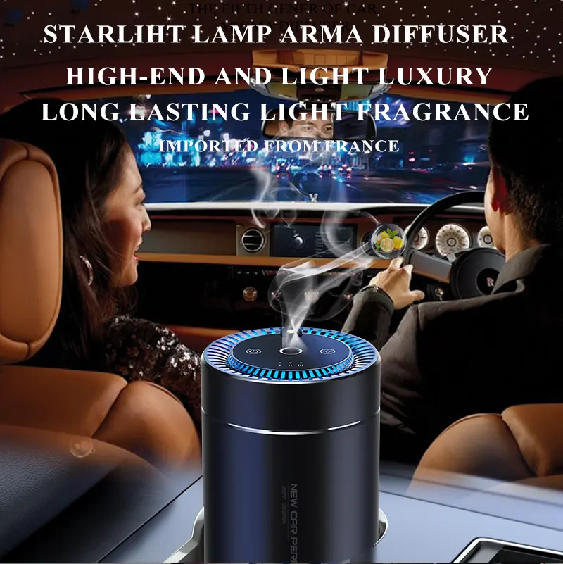 Car aromatherapy machine (no essential oil) - home aromatherapy oil diffuser - aromatherapy machine - air freshening and purification - breathing atmosphere lighting effect - starry sky lighting effect - multiple lights can be switched and adjusted