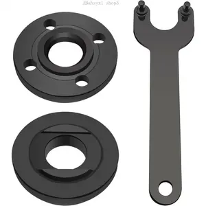 3 count Angle  Nut Angle  Wrench Kit, 5/8-11 Flange Metal Lock Nut, Angles Grinders Replacement Parts, Compatible with Makita Metabo  Ryobi Decker 193465-4, 4.5" 5"  PartsABahsyxl shop3