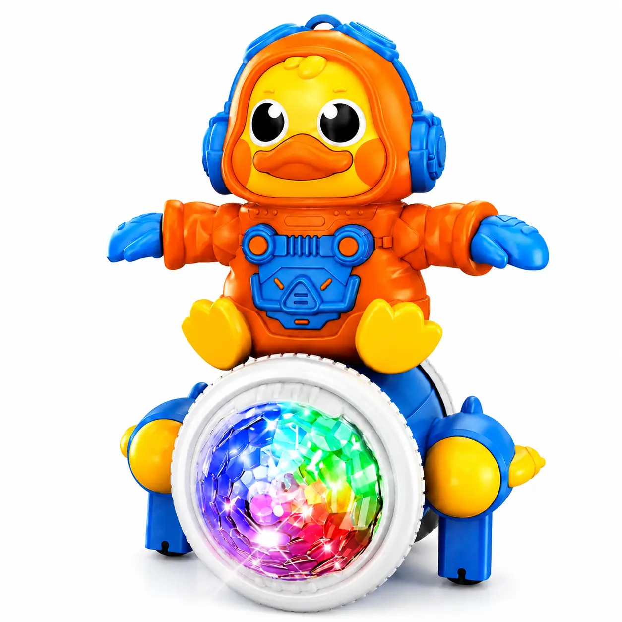 Electric Astronaut Bump & Go Toy with LED Lights & Music – Toddler Musical Walking Moving Toy | Fun Interactive Space Robot Gift for Boys & Girls Age 3–6