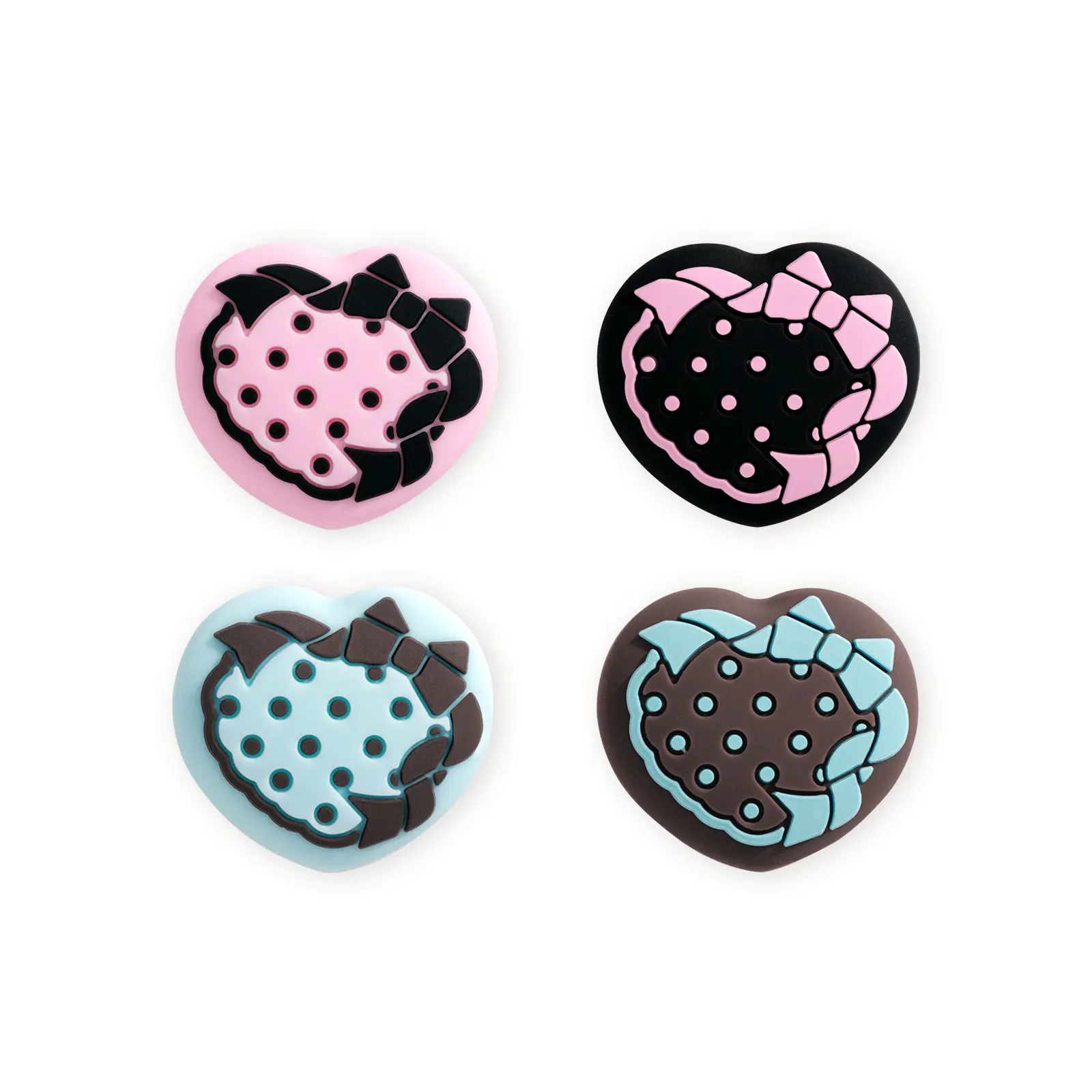 GeekShare Thumb Grip Caps for NS2, Anti‑Slip Silicone Joystick Caps, Comfort Analog Stick Covers, Compatible with NS2 Joy‑Con Controller Accessories