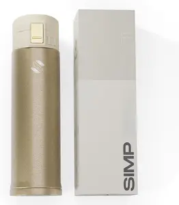 Simplefy Deluxe Stainless Steel Vacuum Insulation Thermos 16oz Leak-Proof Lid, BPA-Free, Easy-Clean, Durable Travel Thermos for School, Office & Sports