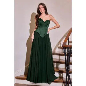 Cinderella Divine -J891 Long Sweetheart A-line Evening Gown