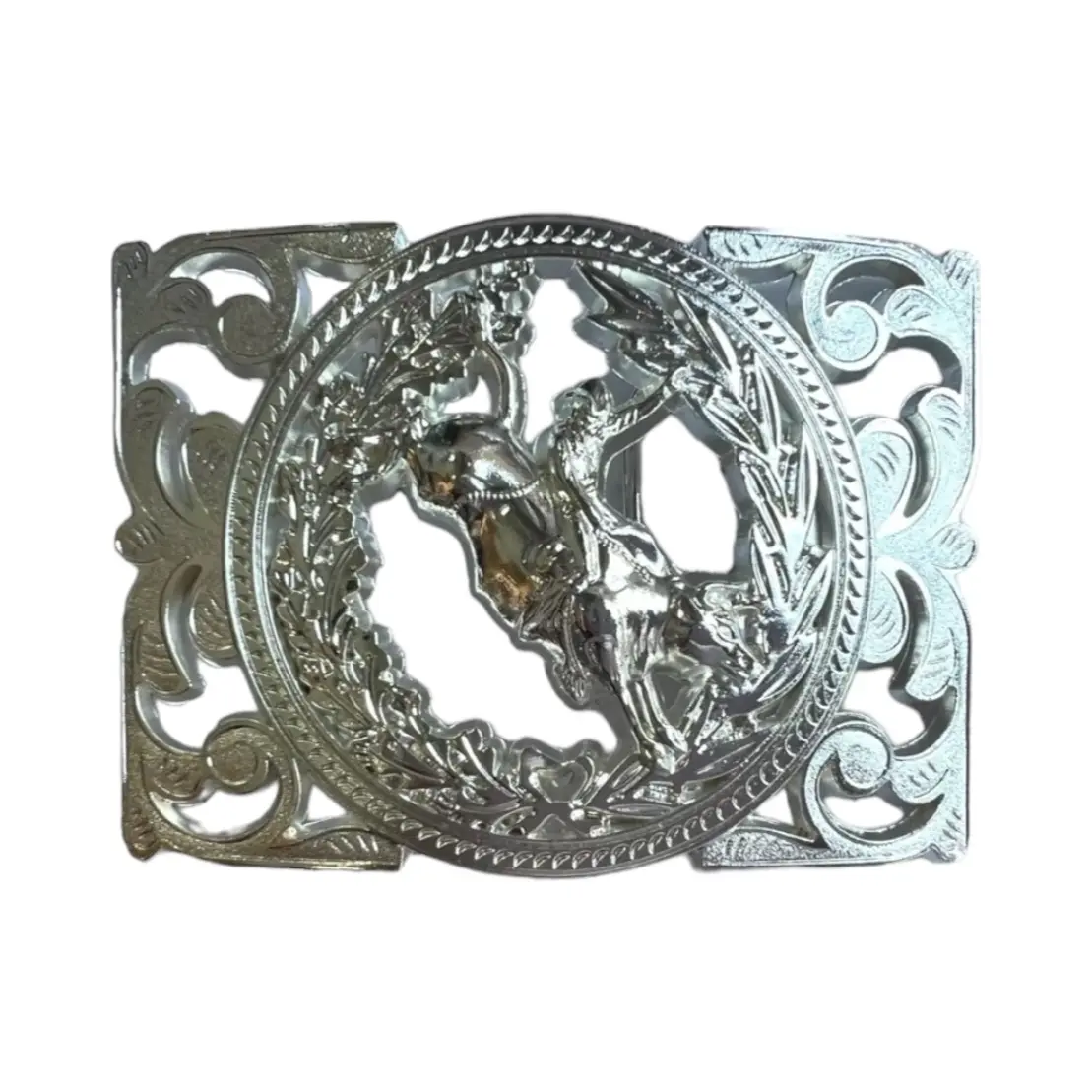 Western Style Rodeo Buckle Hebilla Vaquera con Jinete