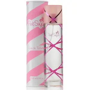 Pink Sugar Eau de Toilette Spray Perfume for Women, Floral + Fruity, Notes of Raspberry, Cotton Candy, Vanilla, Sweet & Sensual, Long-Lasting Scent 3.4oz