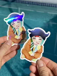 GD Power sticker, G. Dragon holographic stickers, Korean stickers, Kpop, Big B.A.N.G