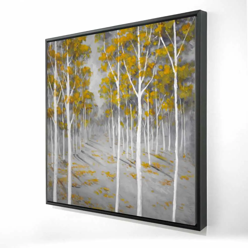 212 MAIN Artistic Durable Framed Landscape Print Artwork - 36x36 in. Minimalist Tree Nature Art, Ready to Hang Indoor Decor Decoration for Contemporary Home (Home Supplies Posters & Prints), Home Inspo