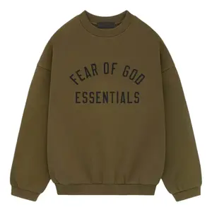 Fear of God Essentials Fleece Crewneck 'Olive' 192BT246264F