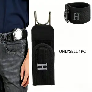 Adjustable Velcro Waist Belt for Men and Women, Lazy Person's Elastic Waistband with Iron Hook, Convenient and Easy Design
